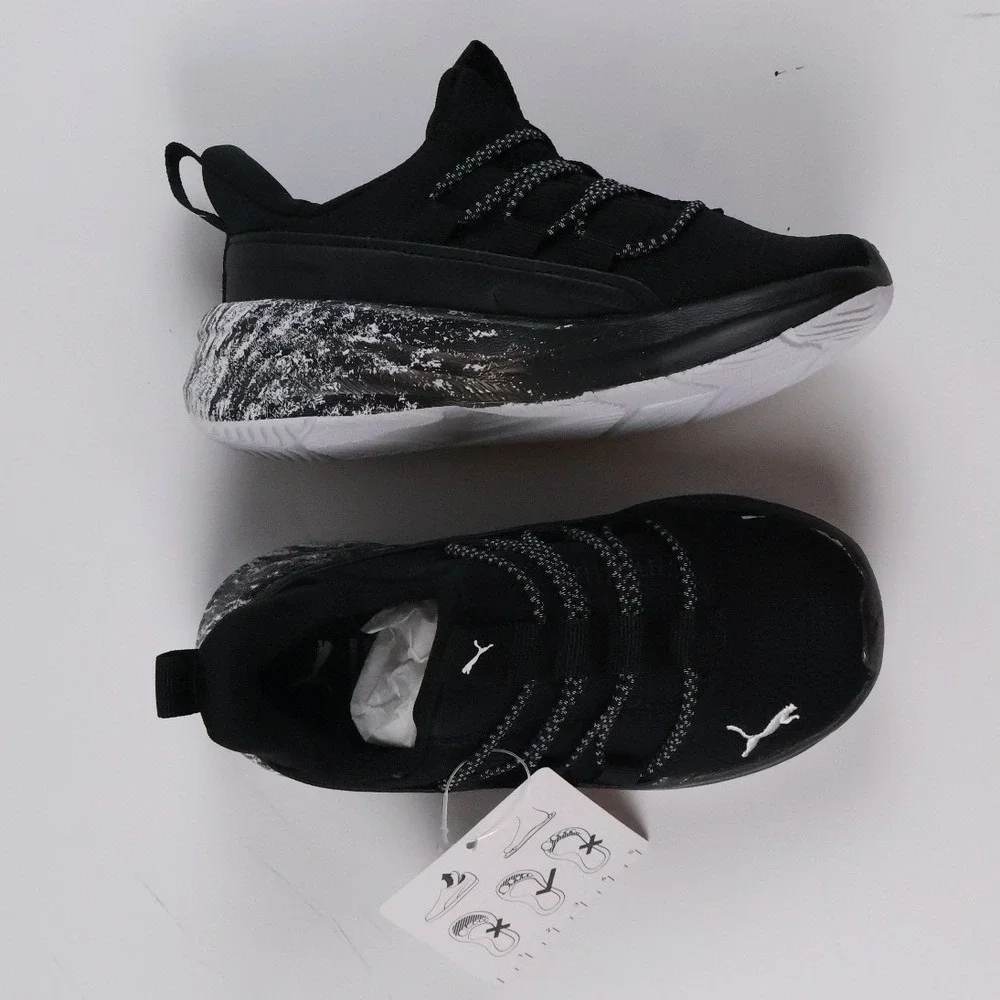 Puma Sneaker One4All 2.0 Blizzrizz INF Black White Marbled 9C NWT